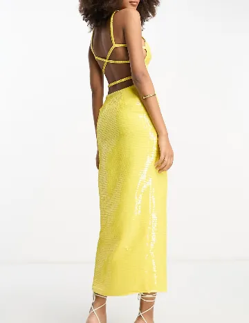 Rochie lunga ASOS, galben Galben
