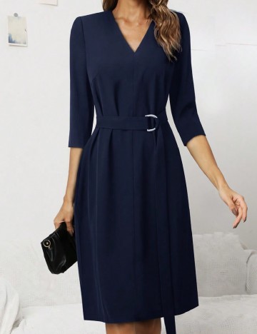 Rochie scurta Homeyee, bleumarin