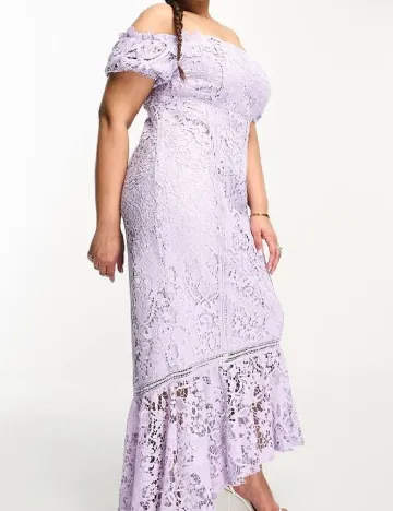 Rochie lunga ASOS Curve, mov Mov
