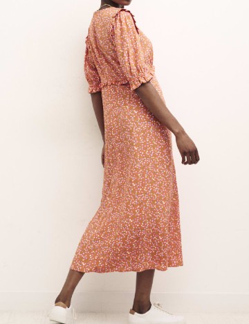 Rochie medie Nobody s child, portocaliu