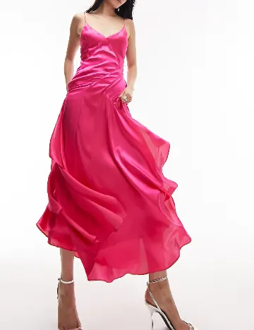 Rochie lunga Top Shop, roz Roz