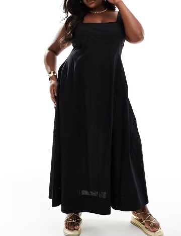 Rochie lunga ASOS Curve, negru