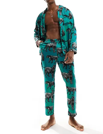 Pijama Chelsea Peers, turcoaz Verde