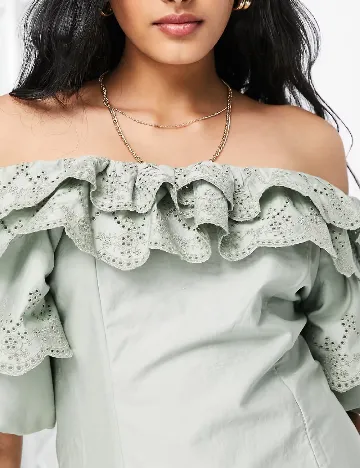 Rochie scurta Top Shop, verde Verde