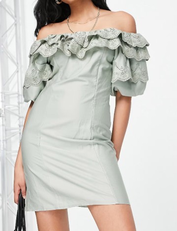 Rochie scurta Top Shop, verde