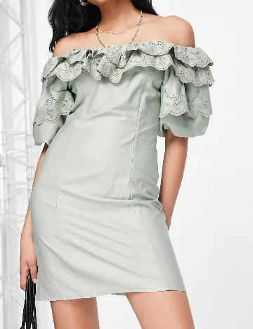 Rochie scurta Top Shop, verde Verde