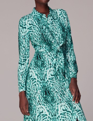 Rochie medie Whistles, turcoaz