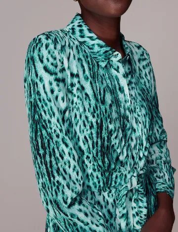 Rochie medie Whistles, turcoaz Albastru