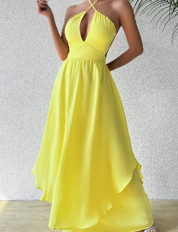 Rochie lunga SHEIN, galben Galben