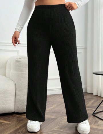 Pantaloni SHEIN CURVE, negru