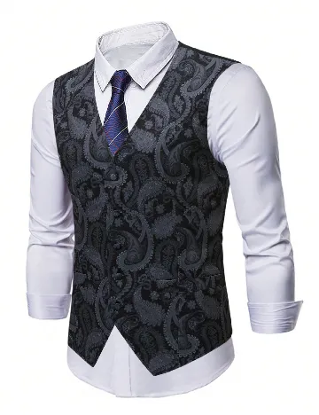 Vesta SHEIN Plus Size Men, negru Negru
