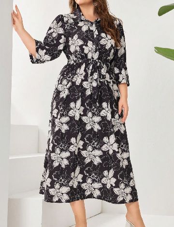 Rochie medie SHEIN CURVE, negru