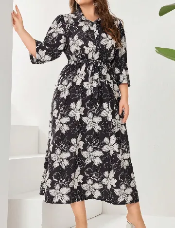 Rochie medie SHEIN CURVE, negru Negru