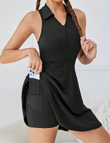 Salopeta Shein Kids, negru Negru
