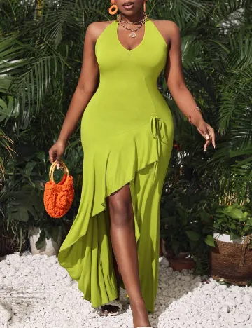 Rochie medie SHEIN, verde Verde