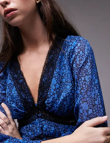 Rochie scurta Top Shop, albastru Albastru
