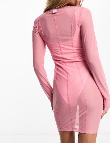 Rochie scurta Calvin Klein, roz