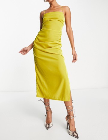 Rochie medie ASOS, galben