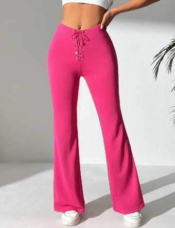 Pantaloni SHEIN, roz