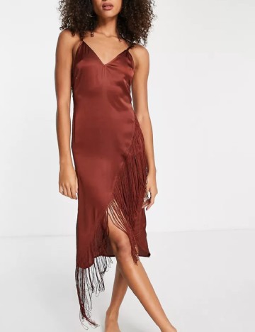 Rochie medie ASOS, maro