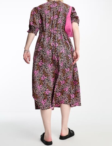 Rochie medie Simply Be Plus Size, floral print