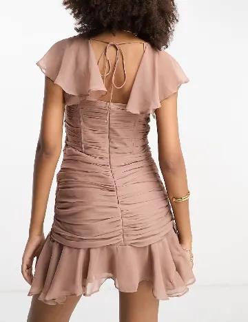 Rochie scurta ASOS, maro Maro