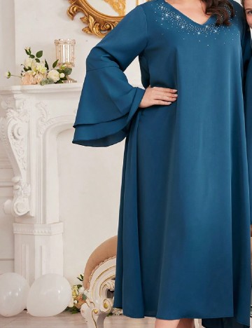 Rochie lunga SHEIN CURVE, turcoaz