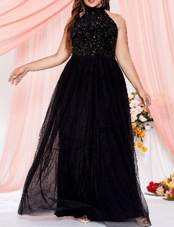 Rochie lunga SHEIN CURVE, negru