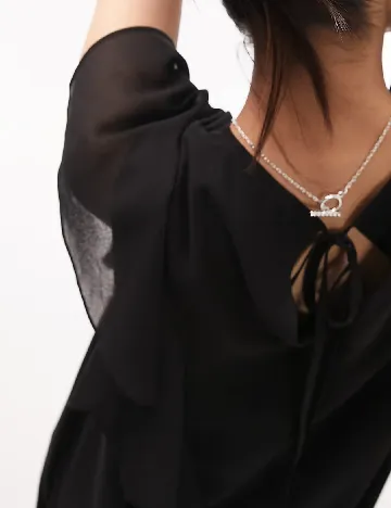 Rochie lunga Top Shop, negru Negru