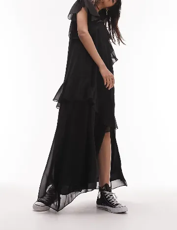 Rochie lunga Top Shop, negru Negru