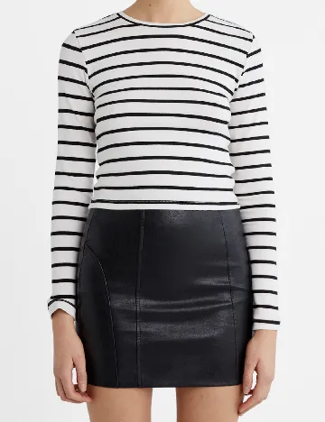 Fusta Stradivarius, negru Negru