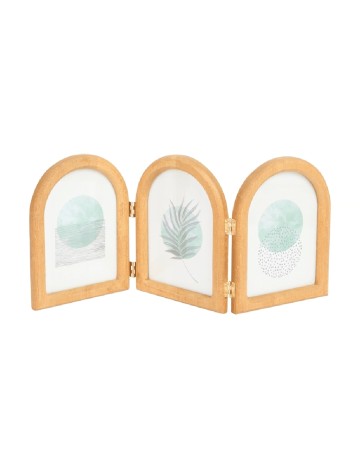 Rama foto in 3 parti pentru fotografii cu dimensiunea 10 x 15 cm Home Accents, maro