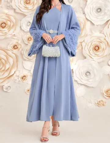 Rochie lunga SHEIN, albastru Albastru