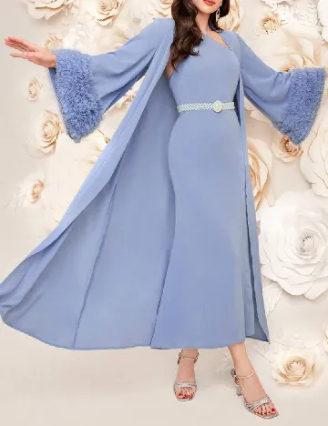 Rochie lunga SHEIN, albastru Albastru