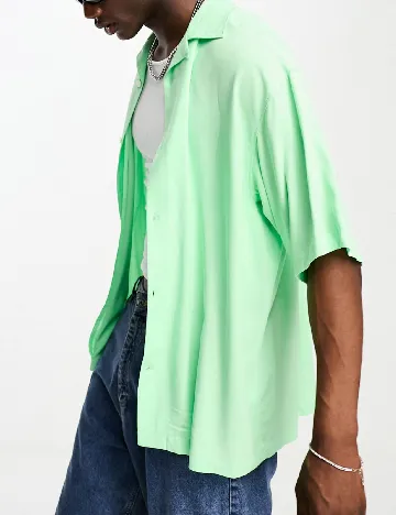 Camasa Weekday, verde Verde