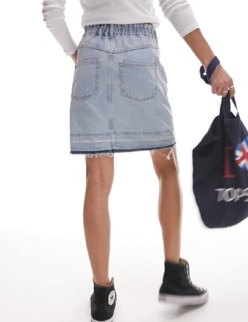 Fusta Top Shop, albastru