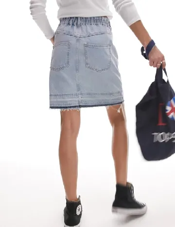 Fusta Top Shop, albastru Albastru