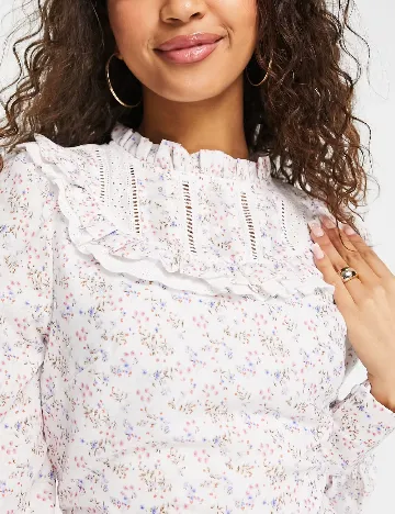 Rochie scurta Glamorous, alb Alb