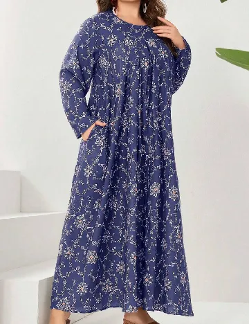 Rochie lunga SHEIN CURVE, albastru Albastru