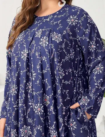 Rochie lunga SHEIN CURVE, albastru Albastru