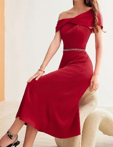 Rochie medie MOTF, rosu Rosu