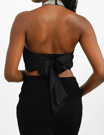 Top Forever New, negru Negru