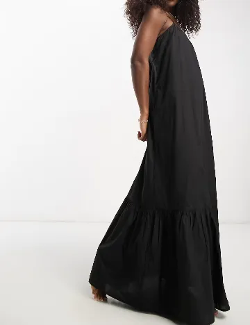 Rochie lunga ASOS, negru Negru