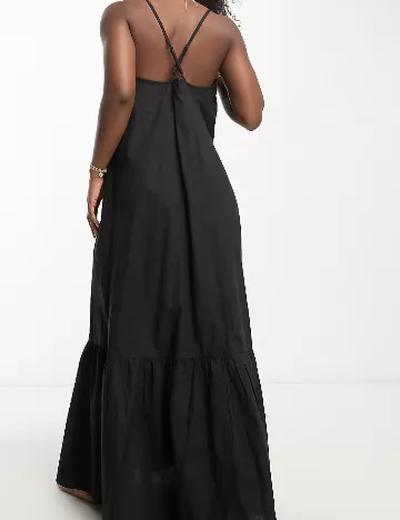 Rochie lunga ASOS, negru Negru