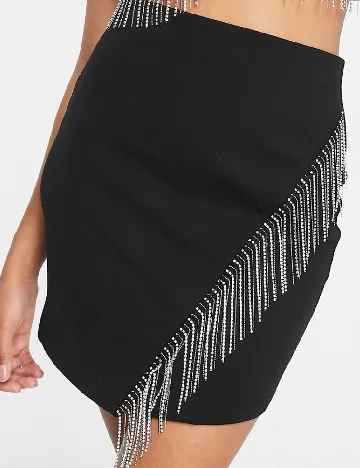 Fusta Miss Selfridge, negru Negru