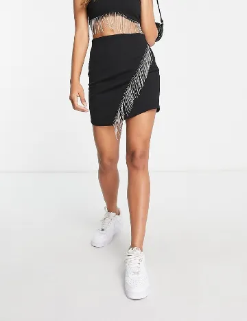 Fusta Miss Selfridge, negru Negru