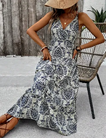 Rochie lunga SHEIN, crem Crem