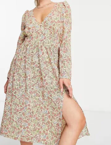 Rochie medie Monki, floral print Floral print