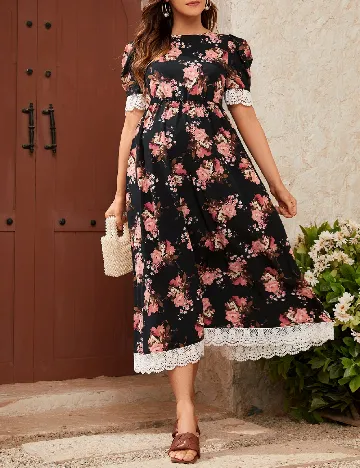 Rochie medie SHEIN, floral Floral print
