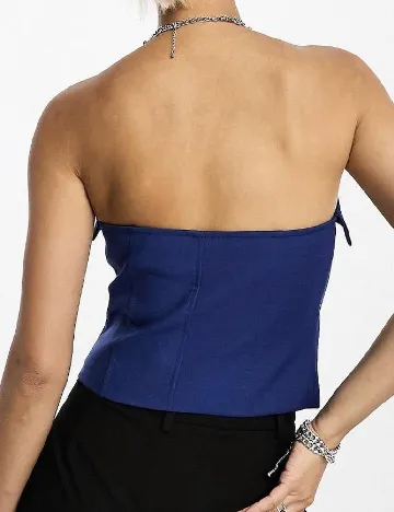 Top Bershka, albastru Albastru